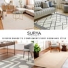 Beige Floral Wool 8x10 Carpet