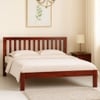 Orian Solid Wood Queen  Size Bed Without Storage (Honey Oak Finish)