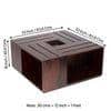 Milan Sheesham Wood Coffee Table In Walnut Finish