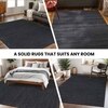 Black Solid Pet Yarn 8x10 Carpet