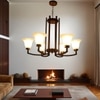 Eliante 6-Light Chandelier, Mild Steel Modern Ceiling Light Fixture For Living Room Dining Room