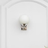 Orbit Single Light Opal Glass Wall Lamp