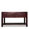 Elder Sheesham Wood Contemporary Console Table in Dark Walnut Finish