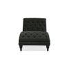 Pion Velvet Chaise Launger in Black Colour