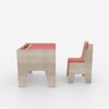 Topolino Toddler Activity Table & Chair in Oak and Red