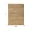 Jaipur Rugs Textured Jute 5x8 Feet Natural Hand Knotted Rug Carpet