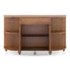 Ramore Sideboard in Amber Walnut Finish With Metal Channel