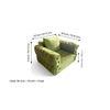 Jackson Solid Wood Contemporary 1 Seater Accent Chair