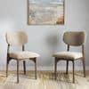 Ollie Solid Wood Dining Chair set of 2 in Danish Walnut Finish