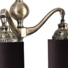 Devansh Metal Electric Wall Light in Black Colour with Black Shade Count of 2 Lights