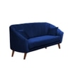 Nilo Velvet 3 Seater Sofa in Navy Blue Colour