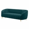 Nero Velvet 3 Seater Sofa in T Blue Colour