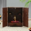 D'Dass Big Wooden Temple For Pooja Cabinet In Home and Office With Door