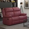Griffin Recliner Two Seater - Crimson Burgundy