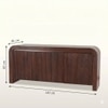 Opal Solid Mango wood Sideboard with 3 Door in Provincail Teak Finish