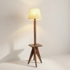 Claude Beige Jute Floor Lamp with Beige Jute Base