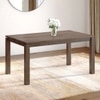 Atlas Solid Wood 6 Seater Compact Storage Dining Table In Danish Walnut Finish