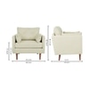 Arihana Fabric Arm Chair in Light Green Color