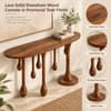 Lava Solid Sheesham Wood Console In Provincial Teak Finish