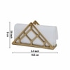 Metalsmith Metal Napkin Holder Gold Finish Tabletop Organizer