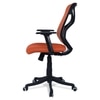 Zeeazyana Mid Back Ergonomic Chair in Orange Colour
