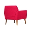Thomas Boucle Fabric Arm Chair in Red Colour