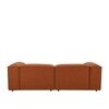 Elegantedge Wood Left Aligned 2-Seater With Upholstery Non Storage Sofa In Brown Colour