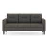 Winston 3 Seater Fabric Sofa (Slate Grey)
