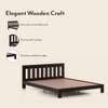 Beirut Solid Wood Bed Queen Size In Mahogany Finish