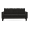 Winston 3 Seater Fabric Sofa in Asphalt Grey Colour