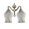 Devansh Metal Electric Wall Light in Multi Colour with Multi Shade Count of 2 Lights
