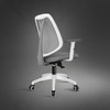 Kepler Brooks Pulse MB Office Desk Chair in White Grey Colour