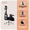 Imperia Pro Ergonomic High Back Study Chair with Headrest in Black Colour