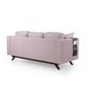 Rubik 3 Seater Fabric Sofa in Smokey Taupe Colour