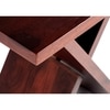 Darcy Sheesham Wood Contemporary Rectangle Set Of 2 Tea Table  Side Tables In Dark Walnut Finish