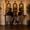 Doe Buck Luxury Faux Leather Counter Height Bar Stool in Grey Colour