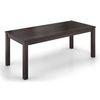 Arabia Xxl Solid Wood 8 Seater Dining Table With Set Of 8 Zella Chairs (Colour- Wheat Brown , Finish- Mahogany)