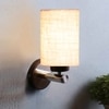 Devansh Metal Electric Wall Light in White Colour with White Shade Count of 1 Light