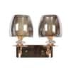 Eliante Ayen Iron Wall Light With Glass In Gold Colour