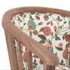 Bella Lounge Chair Finish Teak Beige Flora Colour