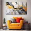 The Castle Decor Marble Texture Wall Art Set of 5 27x48 Inch