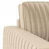 Apollo Neo 2 Seater Fabric Sofa in Pearl White Colour (Back Height : Regular, Cushion Type : Hard)
