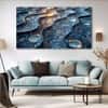 The Castle Decor Abstract Art Wall Painting Wooden Framed 27x48 Inch (Style 8)