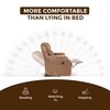 Helios Motorised Recliner Chair for  Premium Soft Suede Fabric 1 Seater Chair - Brown
