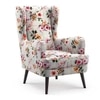 Genoa Wing Chair in  Floral Colour