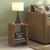 Nick Engineered Wood Side Table in Classic Walnut Finish