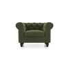 Winchester Essential 1 Seater Fabric Sofa In Moss Green Colour