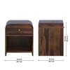 Yashvi Solid Wood Bedside Table in Provincial Teak Finish