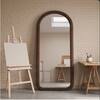 The Artment Unbreakable Brown Arch Puff Floor Mirror (160 x 60) cm