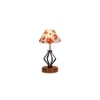 Kalani Multicolor cotton Table lamp with Wood & Iron Base